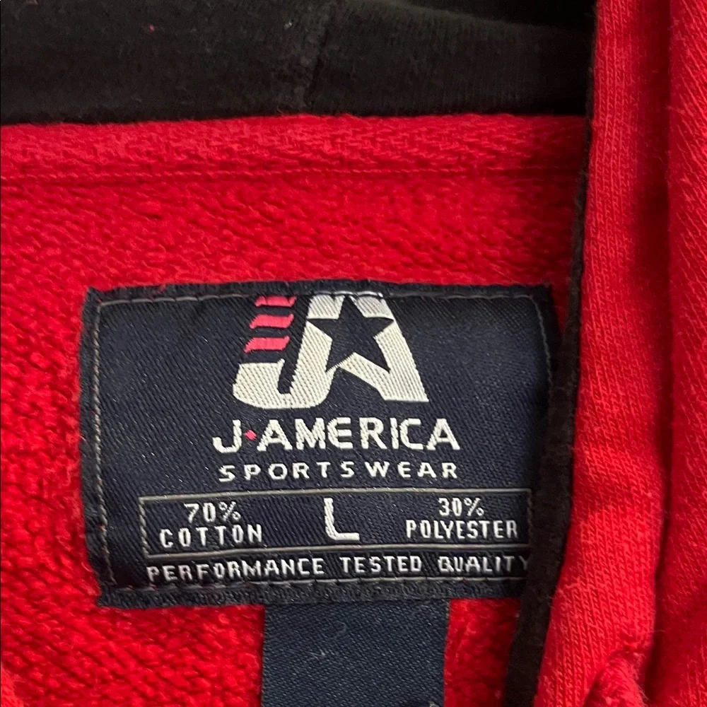 Vintage J. America Red Ohio State Hoodie Men’s Size Large